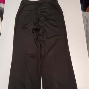 H by Halston Women's Petite Woven Wide Leg Granite Grey Pants